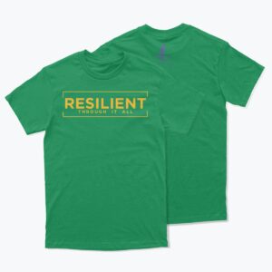 Resilient Gold on Green T-Shirt